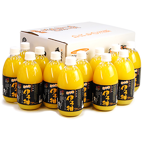 愛媛県産100％ストレート果汁ジュース　伊予柑（いよかん） 12本