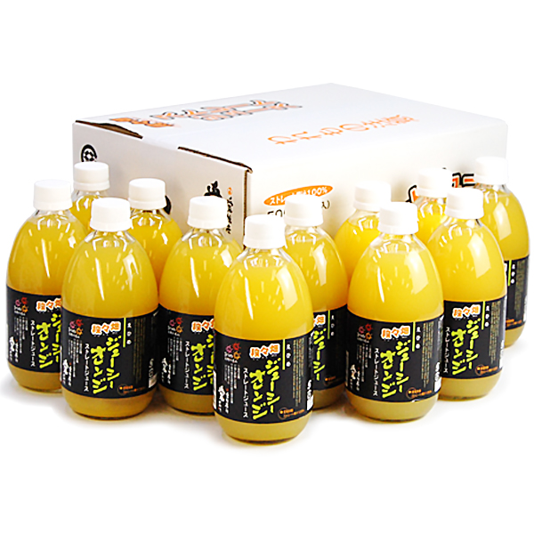 愛媛県産100％ストレート果汁ジュース　ジューシーオレンジ 12本