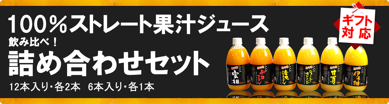 愛媛だいすけ果樹園100％ストレート果汁ジュース　詰め合わせセット